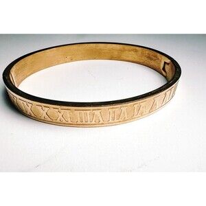 Boutique Cuff Bracelet Modern Roman Numerals Old Money Dark Academia Gold Set